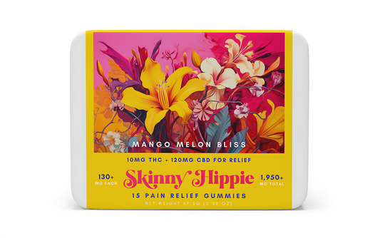 Pain Gummies 10mg THC + 200mg CBD - Mango Melon Bliss