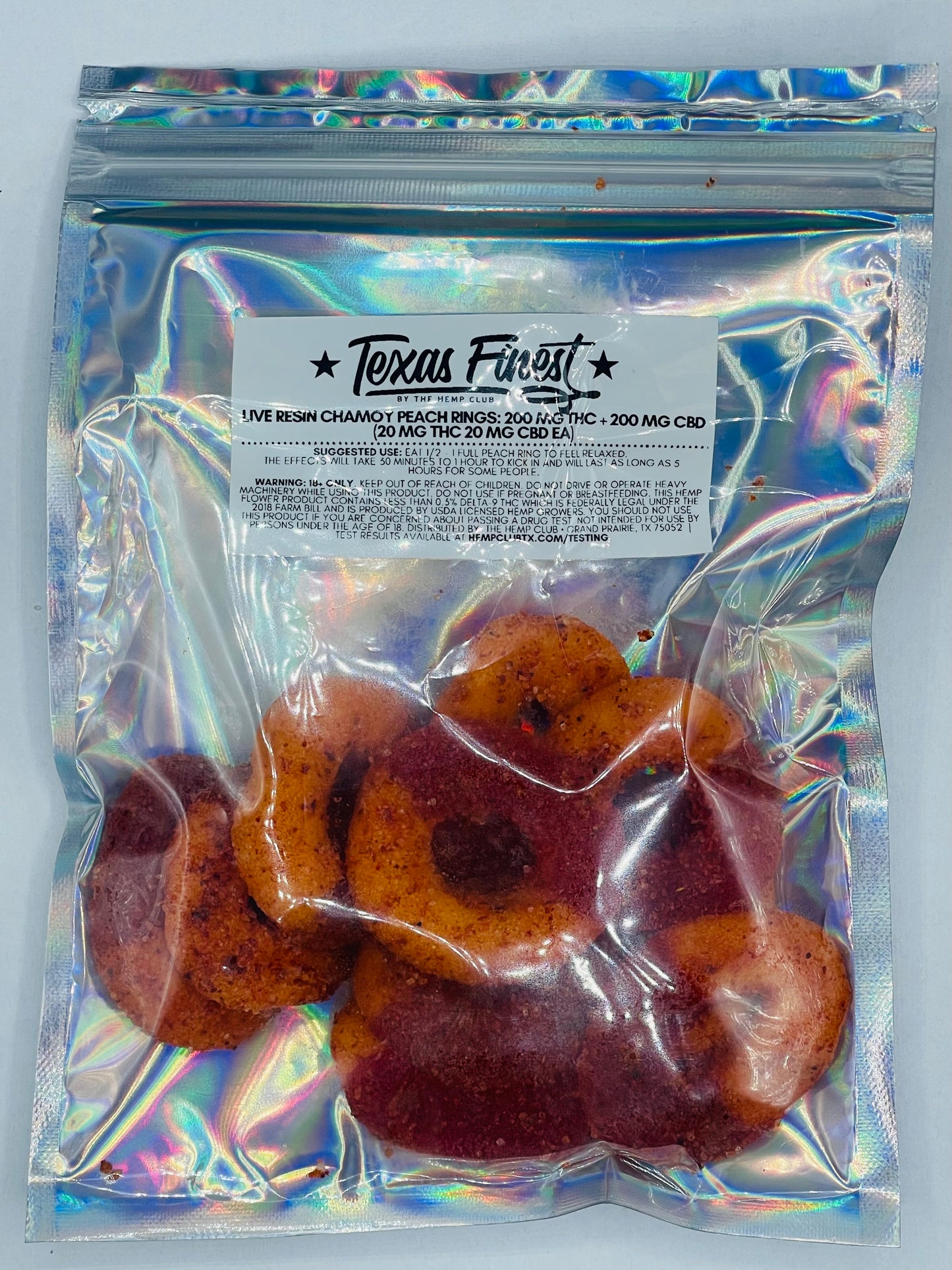 Chamoy Peach Rings - Live Resin 200mg THC